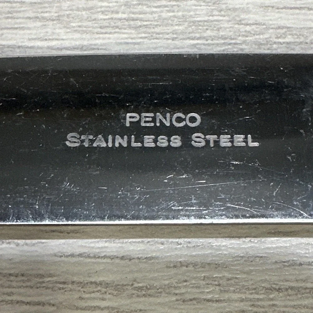 Penco Stainless Flatware (Set Of 3) Knives Vintage Heavyweight